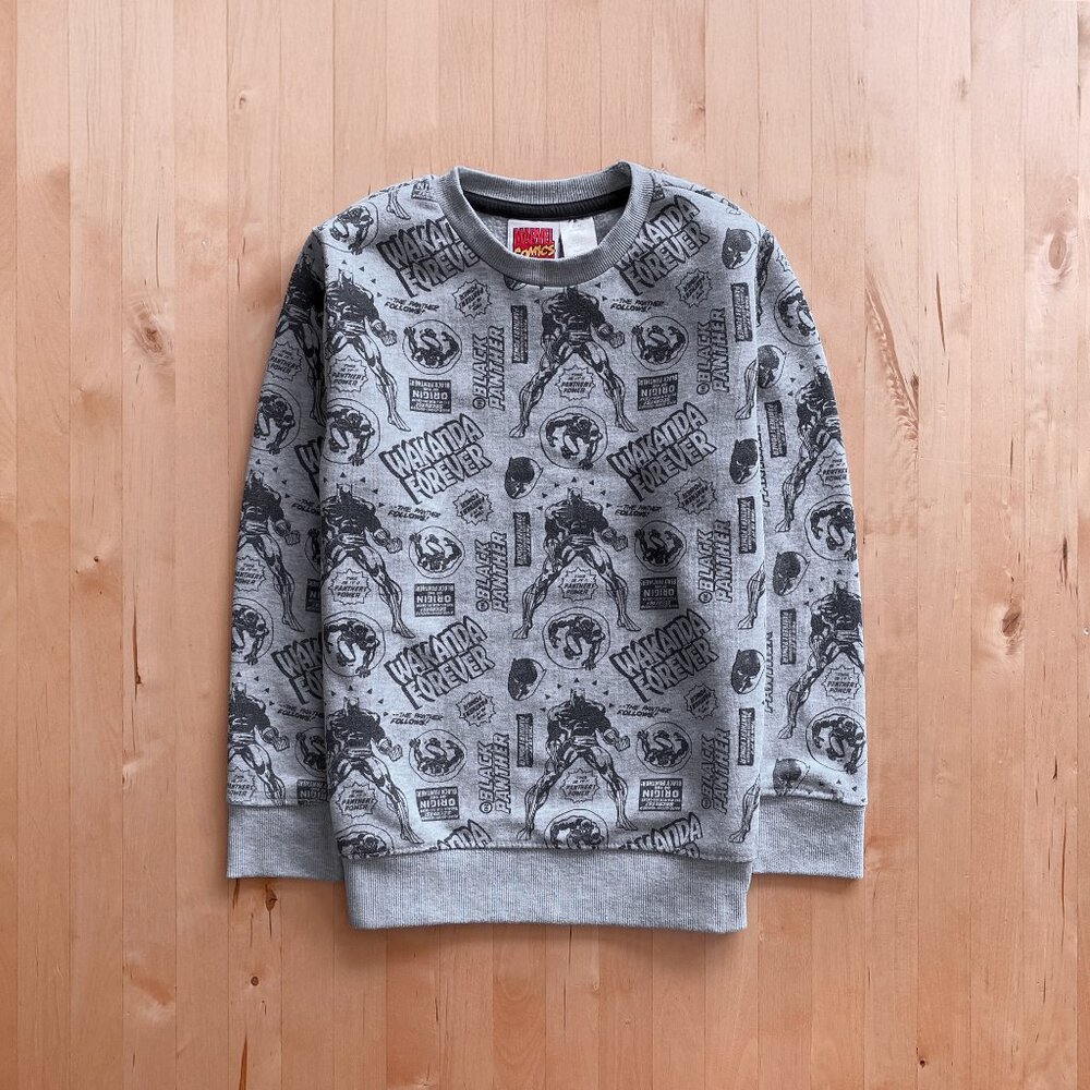 FREE add-on* Marvel Black Panther Wakanda Forever Sweatshirt Boy's Small